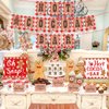 Hot Cocoa Bar Decoration Kit, Gingerbread Man Theme Hot Cocoa Bar Banner Christmas Hot Chocolate Bar Supplies Sign Toppings Labels Cup Stickers for Winter Baby Shower Christmas Birthday Decorations