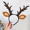 DUOJINSANXI Reindeer Antlers Headband, Reindeer Ears, Deer Antler Headband, Christmas Headband, Makeup Headband Animal, Christmas Costumes for Women Adults Christmas Halloween Cosplay Party Favors