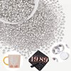 2000PCS SS12/3mm Crystal Rhinestones (Clear), Bedazzling Flatback Glass Rhinestones for Crafting DIY Nail Art Makeup Decoration, Gems Diomand Charms for Tumbler Shoes Clothing Mug