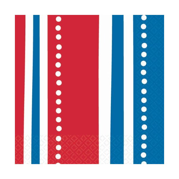American Summer Stripes Beverage Napkins