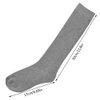 Topbuti 3 Pack School Uniform Cotton Knee High Socks Black White Grey Knee High Socks for Girls and Boys