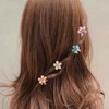 CUBACO 12pcs Mini Flower Hair Clips for Girls, Small Hair Decoration for Girls Hair Accessories for Girls