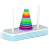 TANCH Hanoi Tower Puzzle All in One Logical Thinking Tower of Hanoi Brain Teaser Puzzle Stacking Boxes Game Toys for Kids and Adults 10 Rings