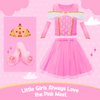 Meland Princess Dress Up - Dress Up Clothes for Girls with Princess Toys, Christmas Birthday Gift for Girls Age 3-8 Year Old (3 Princess with Shoes)