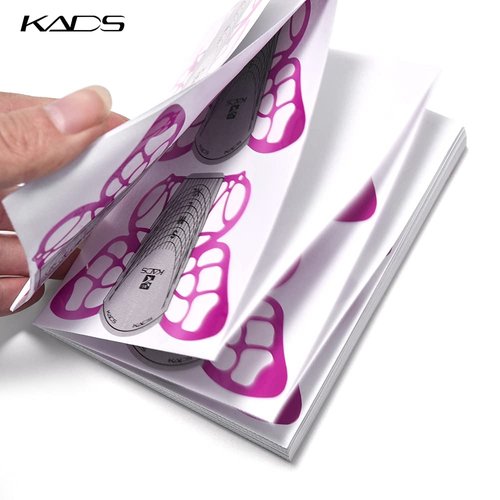 KADS 100pcs Butterfly Nail Extension Forms Self Adhesive Gel Nail Extension Nail Forms for Acrylic Nails Tips