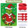 Pin the Heart on the Game for Kids Christmas Party Games Xmas Activities Christmas Decorations for Christmas Party Outdoor