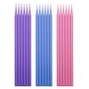 Mini Skater 100 Pcs Eyelash Cotton Swabs 2.0 mm Head Diameter Multipurpose Micro Applicators Dental Bendable Brush for Salon Home Personal Care Makeup Oral Using (Pink (Medium))