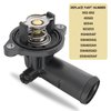 5184651AH Thermostat Housing for 2011-2015 Dodge Durango 2011-2020 Jeep Grand Cherokee 2012-2018 Jeep Wrangler, Engine Coolant Thermostat Replaces# 05184651AF,902-852,5184651AG,5184651AF,5184655AD