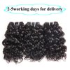 Malaysian Water Wave Bundles with Closure 12A Bundles Human Hair Ocean Wave Wet & Wavy Human Hair Bundles with Lace Closure 100% Human Hair Extensions Remy Hair Bundles (8 8 8+8inch)