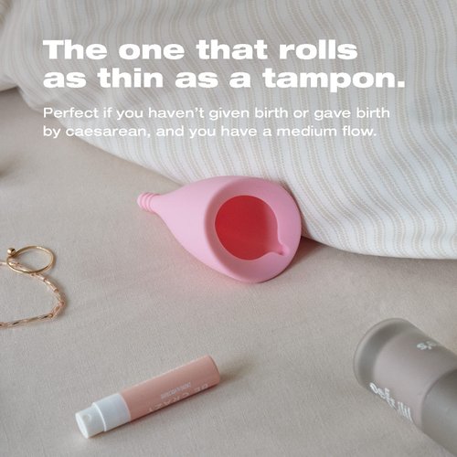 Intimina Lily Cup Size A - Ultra-Soft Menstrual Cup, Reusable Period Protection, Thin Menstrual Cup for up to 8 Hours, Medical-Grade Silicone Women’s Period Care