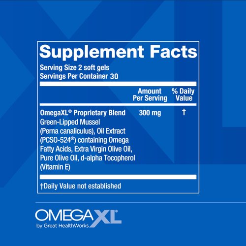 OmegaXL Joint Support Supplement - 60 Softgels & VitaminXL D3 High Potency Daily Vitamin D 5000 IU 125mcg Immune Support Supplement (30 Softgels)