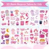 Konsait Sleepover Party Favors Sleepover Tattoos for Girls, 70 Pcs+ Fake Tattoos Sleepover Party Supplies for Girls Slumber Party Favors Birthday SPA Makeup Party Favors