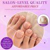 Lifextol 240pc Press on Toenails for Women Toe Press on Nails Short Fake Toe Nails Press ons with Glue&Adhesive Tabs, Acrylic Toe Nail Tips False Toenail Press ons Artificial Fake Toenails-Nude