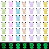 dsooldre 100 Pcs Luminous Mini Resin Frogs Miniature Frogs Figurines Tiny Frog Decor for Fairy Garden, Dollhouse and Landscape Accessories Christmas Birthday Party Decorations Gorgeous Party.