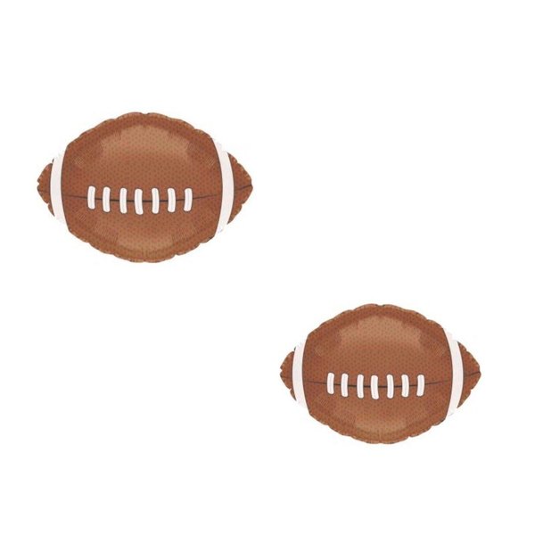 2 Count Footballs 18'' Balloons Super Bowl Birthday Party Decorations