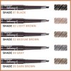 4 Pcs Ultimate Eyebrow Retractable Definer Pencils,Dual-Sided Natural Soft Textured Eyebrow Pencil, for Daily Look Eyebrow Makeup,Brow Brush,Fine Tip-Light Brown