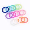 20Pcs Mix 14 Colors Safe Silicone O Ring Baby Silicone Pacifier Dummy Chain Adapter Holder O Ring Inner Size 21.5mm