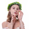 Yili Maizi Artificial Green Leaf Crown Eucalyptus Flower Wreath Women Girls Bohemian Headpiece Floral Headband Photo Prop