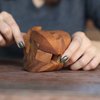 Ascher: 3D Brain Teaser Wooden Puzzle for Adults from SiamMandalay with SM Gift Box(Pictured) - Handheld, Organic & Deluxe Quality Lotus Kumiki