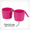 Diono XL Car Seat Cup Holders for Radian and Everett Car Seats, Pack of 2 Cup Holders, Purple Plum
