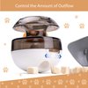 Wagably Cat Treat Puzzle Toy, Auto-Balancing Pet Food Dispenser - Brain Stimulating - Slow Feeder - Boredom Relief Kitten Toys, Interactive Training, Toy for Indoor Bored Cats (Grey, Cat)