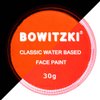 Bowitzki 30g Professional Face Paint Body Paint Water Based Face painting Makeup Safe for Kids and Adults Split Cake Single Color (Neon Orange)