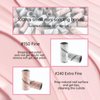Nail Drill Bit Small Sanding Bands for Nail Drill, Corfulra Upgrade Mini Sanding Bands with 2 Mandrel Bits, 100Pcs #150#240 Grit Nail File for Acrylic Nails,Cuticle,Nail Tech Must Haves, White & Pink