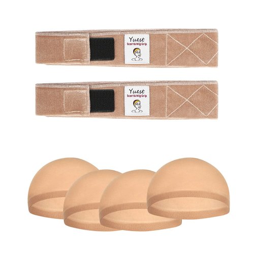 Yuest 2 Pack Wig Grip Band for Keeping Wigs in Place Secured Velvet Wig Gripper Adjustable Wig Grips Headband Stay Put No Slip Accessories for Women Edge Saver