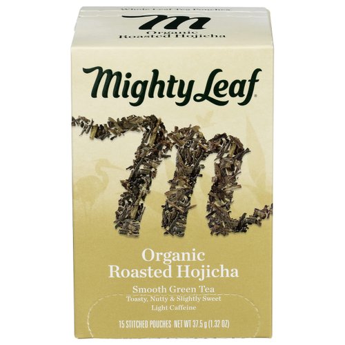 MIGHTY LEAF Organic Hojicha Green Tea 15 Count, 15 CT