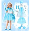 Princess Dress Up Shoes & Jewelry Boutique DISHIO Girls Dress Up Shoes for Pretend Play Clothes Accessories with Peach Ice Theme Costumes for Toddler Little Girls Age 3 4 5 6 Birthday Gifts