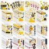 42 Sheets Make Your Own Construction Stickers Make A Face Stickers for Kids Toddlers with Trucks DIY Craft Stickers Kids Truck Themed Birthday Truck Party Supplies