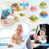 NUMBERFUN 4PCS Push Cars for Toddlers 1-3,Press and Go Car Toys for Ages 0-2,Baby Toys 6-12-18 Months,Spaceship 1 Year Old Boy Toys,First Birthday Gifts Montessori Toys for 1 Year Old Boy & Girl