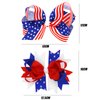 EVKILKJS Hair Bow Clip, American Flag Hair Accessories for Girls, Women, 4th of July (2Pcs)