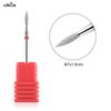 NMKL38 Flame Shape Diamond Cuticle Nail Drill Bit Pro Manicure for Nail Prep 3/32 Shank efile Bit (240-021R)