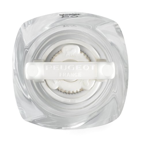 Peugeot Molene Grey “Wet” Salt Mill, 5-1/2" White, Ceramic mechanism