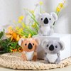 9 Pcs Koala Bear Plush Mini Koala Stuffed Animal Small Koala Bear Keychain Plush Soft Huggable Koala Plush Bulk Toy Forest Stuffed Animals Set for Kids Birthday Party Favors Gifts Award, 4 Inches