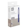 Office DepotSuper Comfort Grip Retractable Ballpoint Pen, 1.0 mm, Medium Point, Blue Barrel, Blue Ink, pk Of 12, OD37317