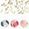 Nail Studs Gems Sparkle Rhinestones Metal Rivets Moon Star Shaped Artificial 3D Nail Art Decoration for Women Girl DIY Nail Decor for DIY Crafts Gems Jewelry