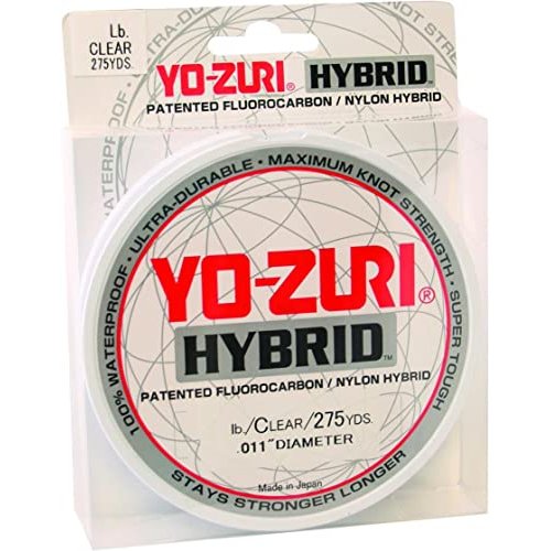 Yo-Zuri 275-Yard Hybrid Monofilament Fishing Line, Clear, 20-Pound