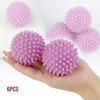 6 Pcs Dryer Balls, 2.5 in Reusable Laundry Soften and Fluff Laundry Washing Balls (Light Purple)