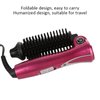 Curling Iron Brush, Folding Electric Hair Curler Heated Curling Wand Styler Hot Comb Brush Ceramic Coating Portable Hair Dressing Beauty Tool for Home Professional Salon(American