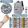 YYMYMGJ 74PCS Police Party Favors 24PCS Police Officer Slap Bracelets 50PCS Police Stickers Police Cars Stickers for Police Party Decorations Kids Gifts Classroom Rewards Prizes Carnival Christmas