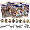 Teenymates Party Animal 2023 NBA Silver Series 9 Basketball Figures Gift Set Party Bundle, Lot of 4 Mystery Packs