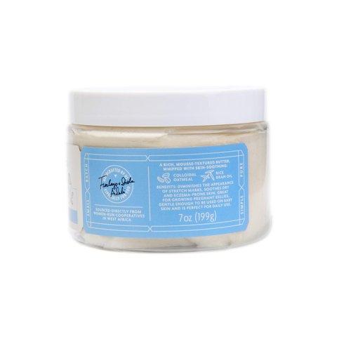 Shea Radiance Whipped Shea Butter w/Colloidal Oatmeal - Blended w/Skin-Soothing Oatmeal & Moisturizing Rice Bran Oil | Unscented 7 oz