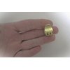 Generic Tiny mini matte gold tone metal hair claw clip (Clip quantity: 2 clips), 1 Count (Pack of 1)