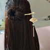 2PCS Metal Flower Hairpins Hair Stick Fork Sticks French Hair Pin Buns Hair Accessories for Women Girls #05