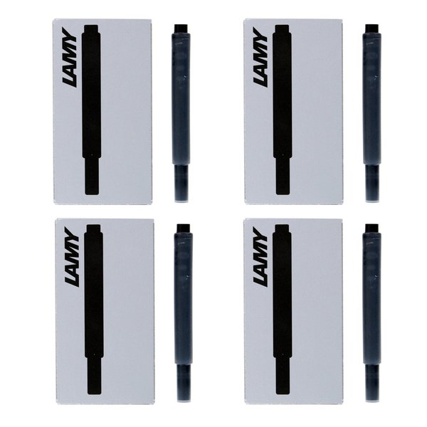 Lamy Fountain Pen Ink Cartridges, Black Ink, Pack of 20 (LT10BKB)