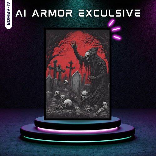 MTG (Red/Black Necromancer) - 100ct Matte TCG Art Card Sleeves by Ai Armor