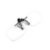 PLOPLO Rimless Clip-on Reading Glasses Reader (Black, 1.5)