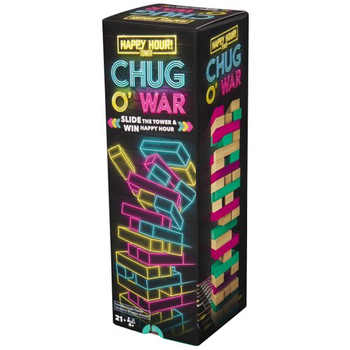 Spin Master Games, Chug O War Tumbling Tower, Board Game Night, College, Bachelorette Party Game, Happy Hour Game, Friendsgiving Game, for Ages 21+